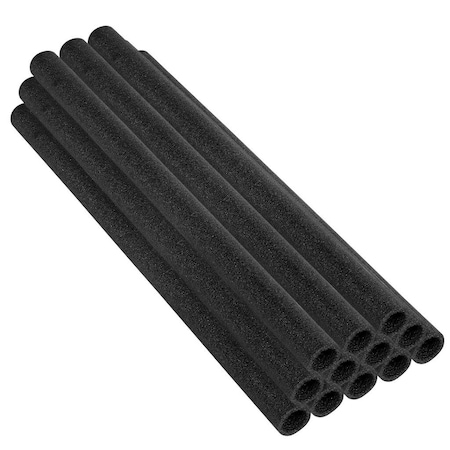 37 Trampoline Pole Foam Sleeves, Fits For 1 Dia. Pole, Black